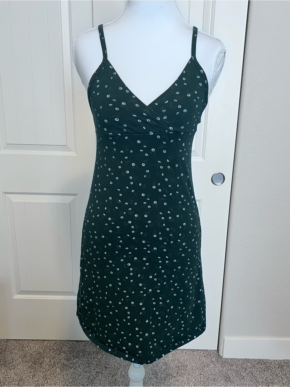 Brandy Melville Amara Dress Ditsy Floral One Size Made in Italy Cotton Elastane